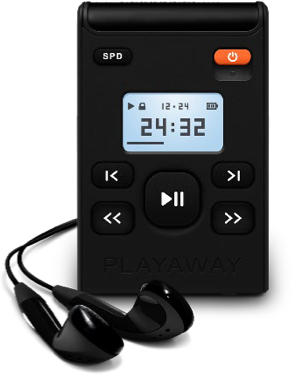 Front of Playaway device